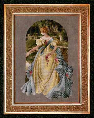 Queen Anne's Lace Lavender & Lace Cross Stitch Chart LL034