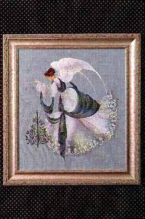 Ice Angel Lavender & Lace Cross Stitch Chart LL022
