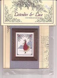 Winter Rose Lavender & Lace Cross Stitch Chart LL002
