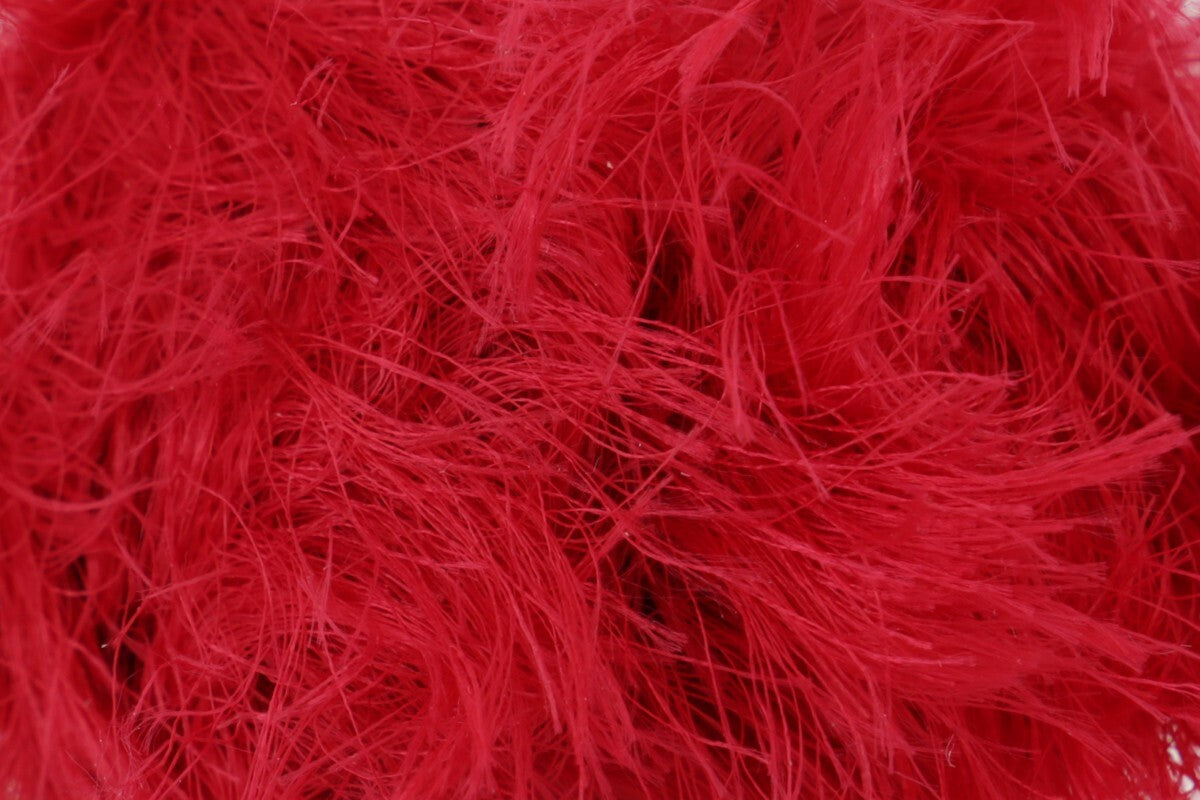 James C Brett Faux Fur Chunky - Red H9 - 100g