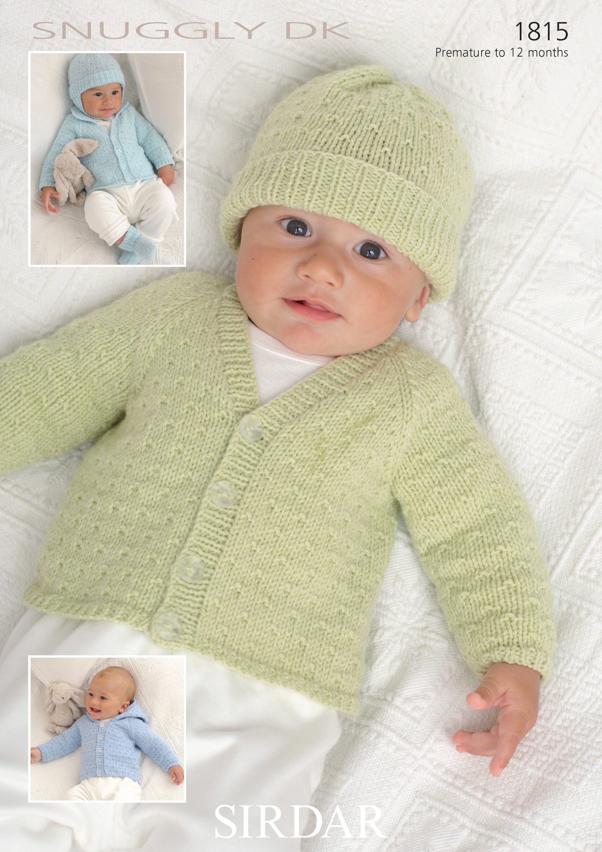 Sirdar Snuggly DK Pattern 1815  Premature to 12 months