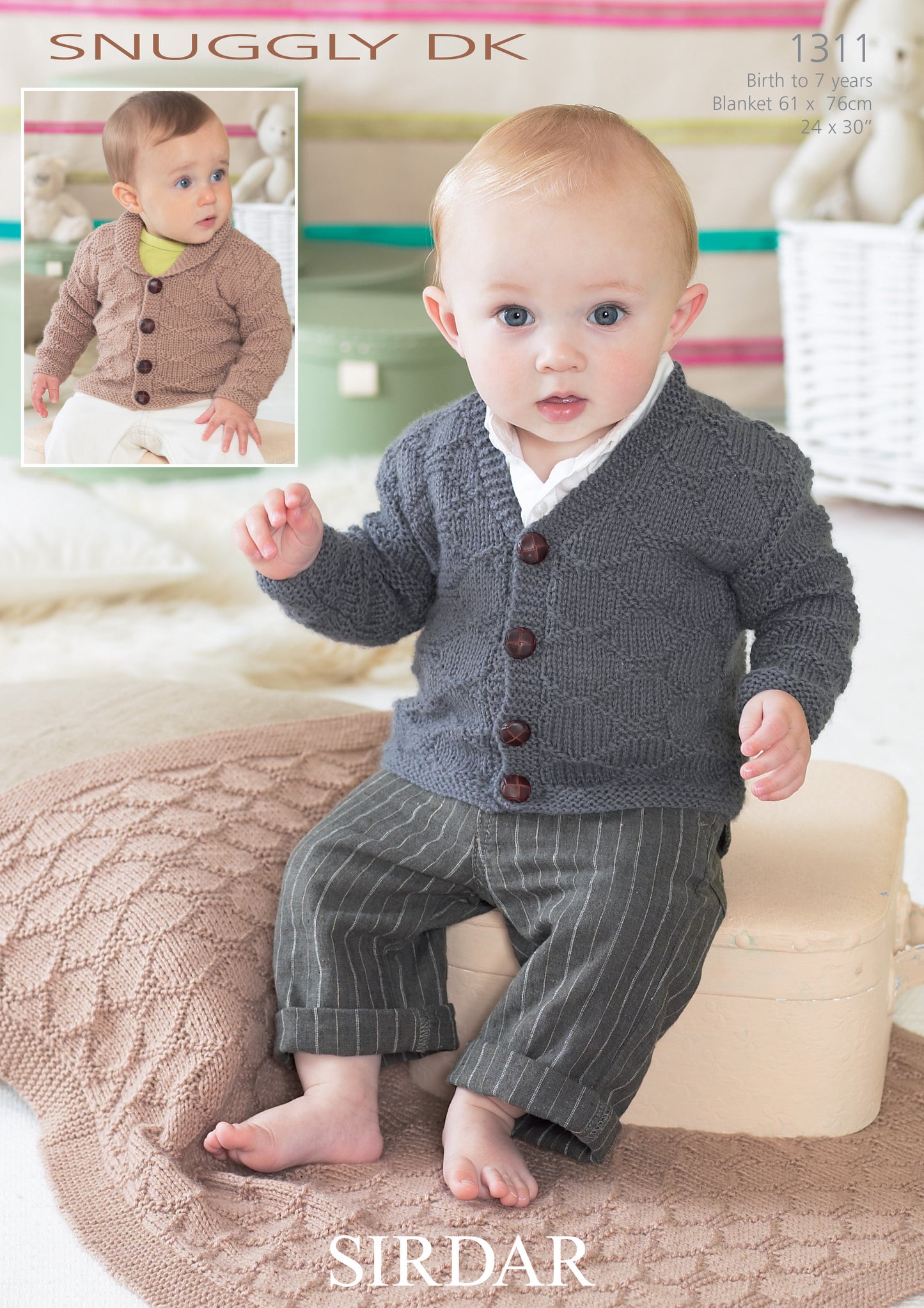 Sirdar Snuggly DK Pattern 1311 Birth to 7 Years