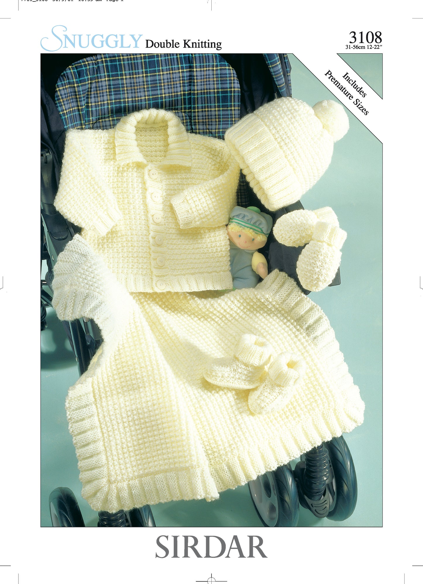 Sirdar Snuggly DK Knitting Pattern 3108 Premature to 2 Years
