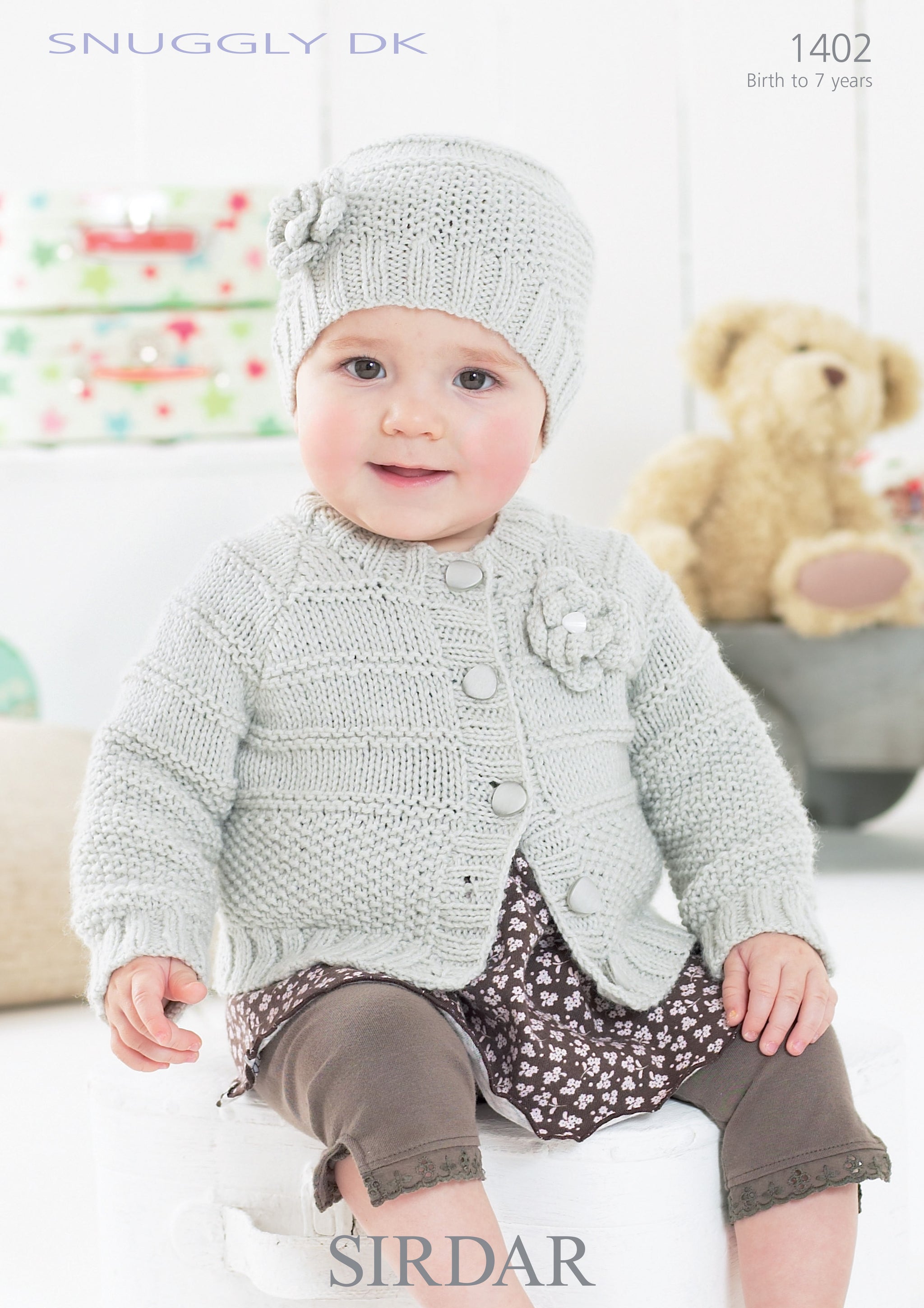 Sirdar Snuggly DK Knitting Pattern 1402 Birth to 7 years
