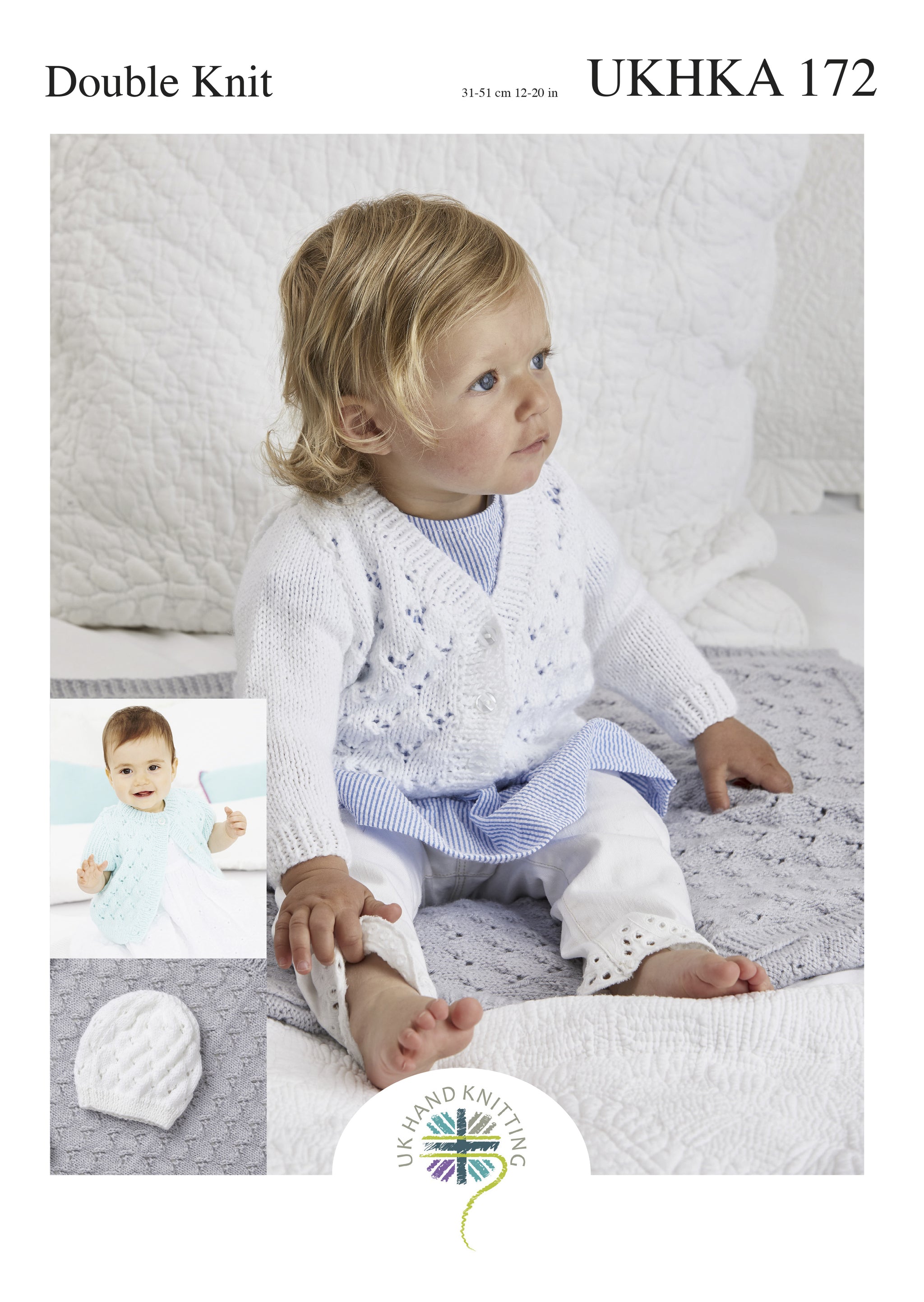 UKHKA Double Knitting Pattern 172 Size 31cm to 51cm