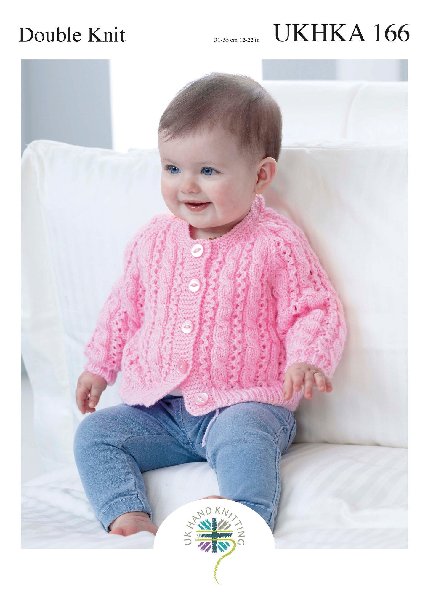UKHKA Double Knitting Pattern 166 Size 31cm to 56cm