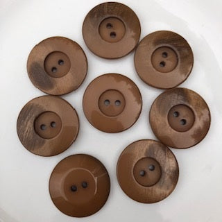 Beige Rimmed Button Size 35mm