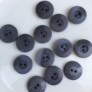 Grey Rimmed Button Size 23mm