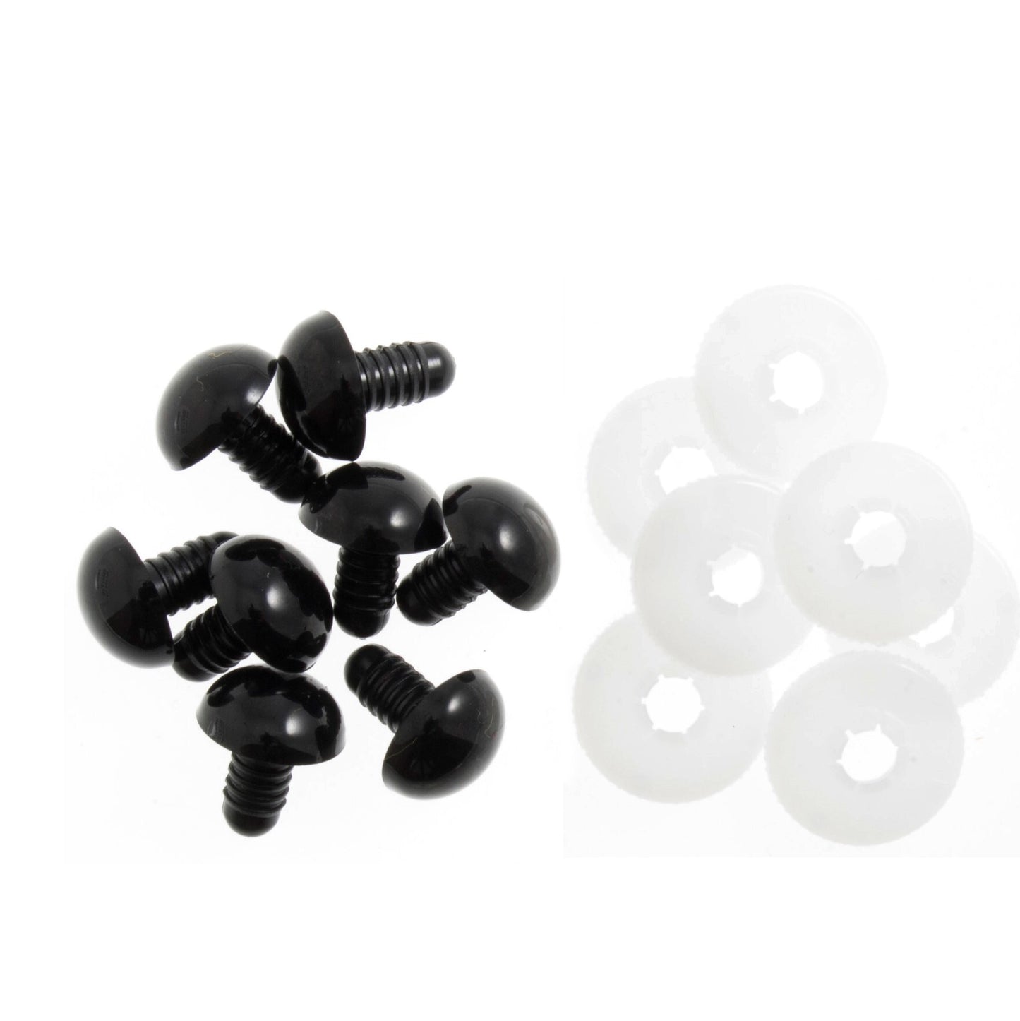 Safety Toy Eyes 12mm Black 2 Pairs
