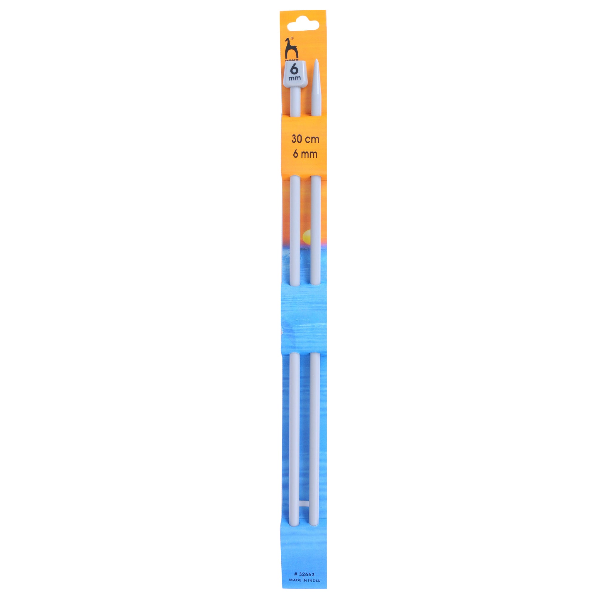 Pony Knitting Needles 6.00mm 30cm