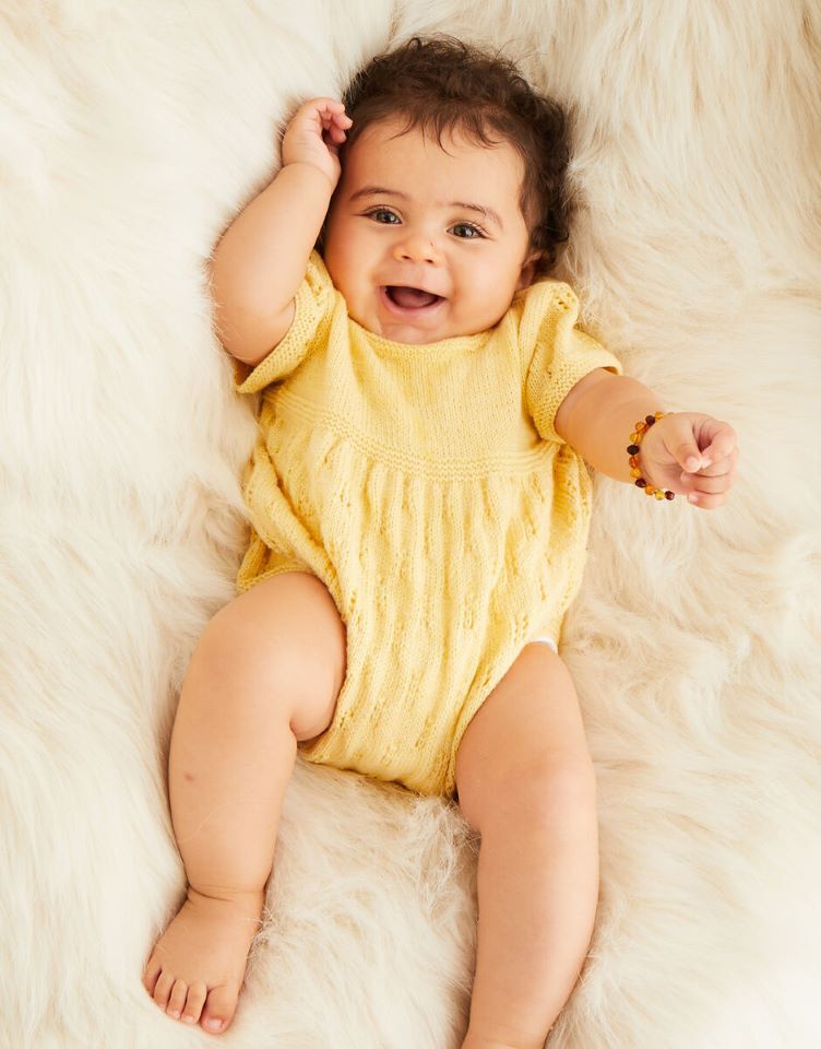 Sirdar Snuggly 3ply 5517 Little Lacy Baby Romper Prem - 12m