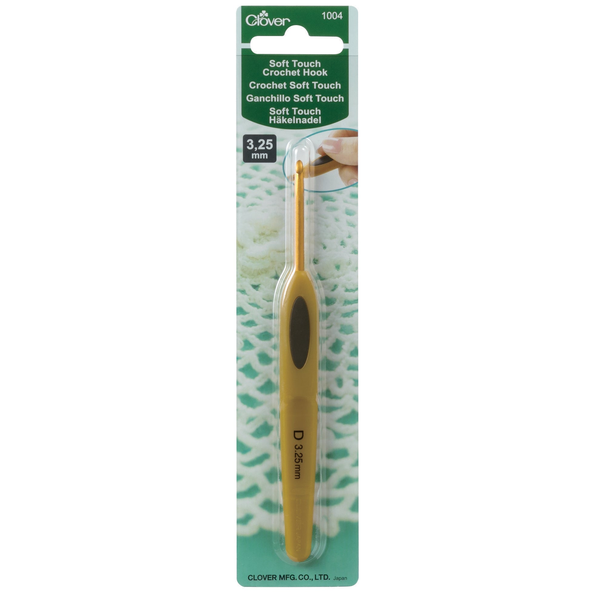 Clover Crochet Hook Soft Touch 3.25mm