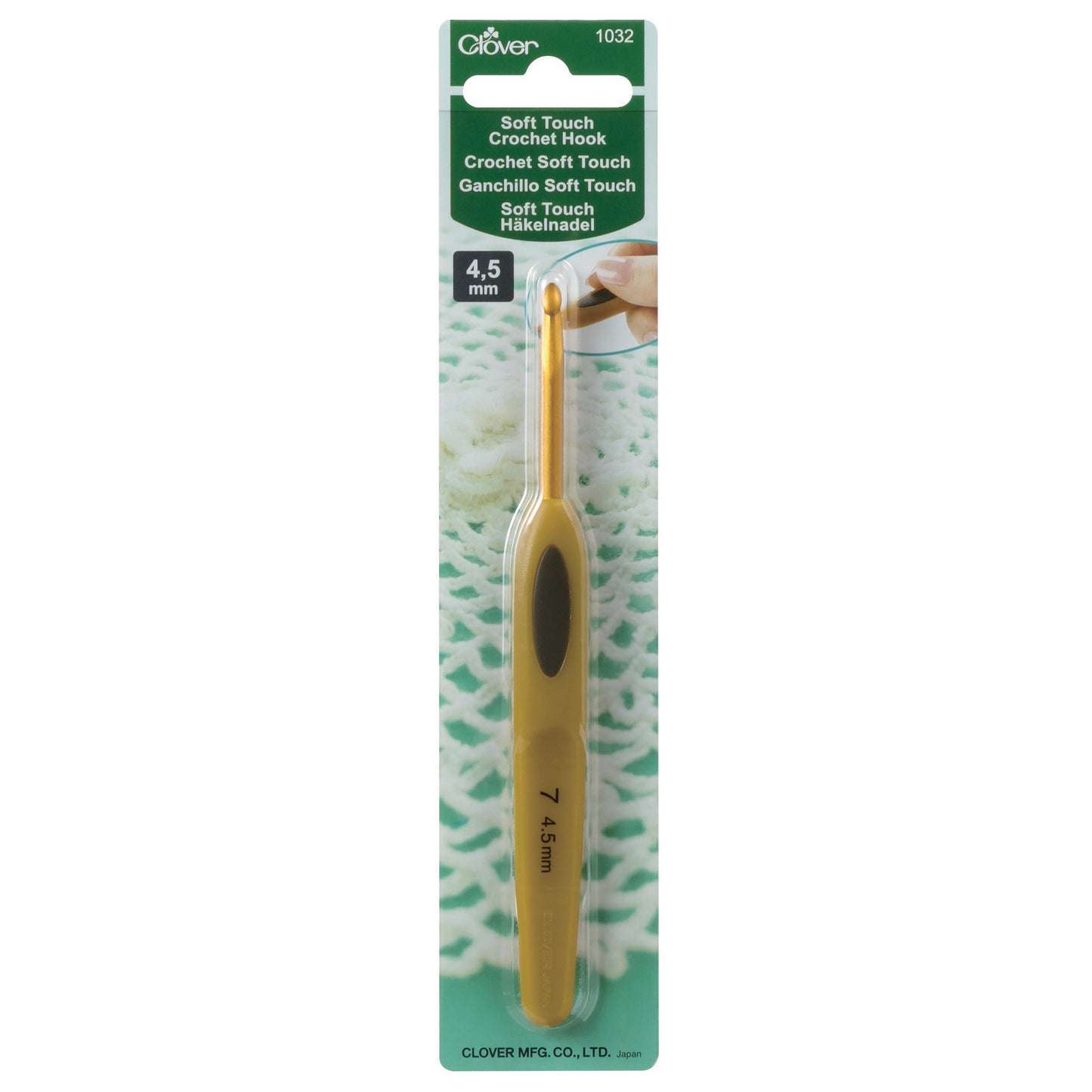 Clover Crochet Hook Soft Touch 4.50mm
