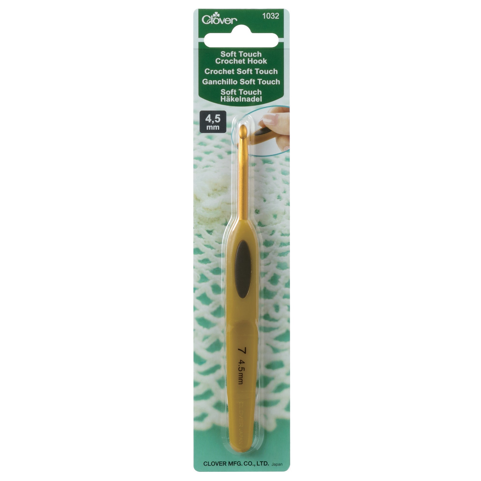 Clover Crochet Hook Soft Touch 4.50mm