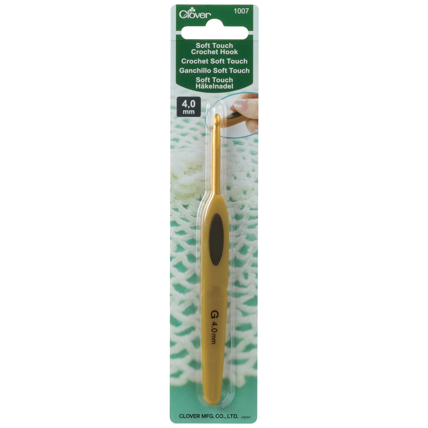Clover Crochet Hook Soft Touch 4.00mm