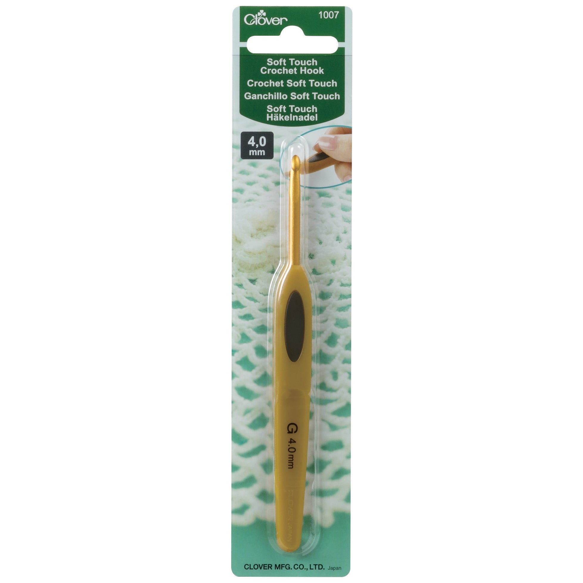 Clover Crochet Hook Soft Touch 4.00mm