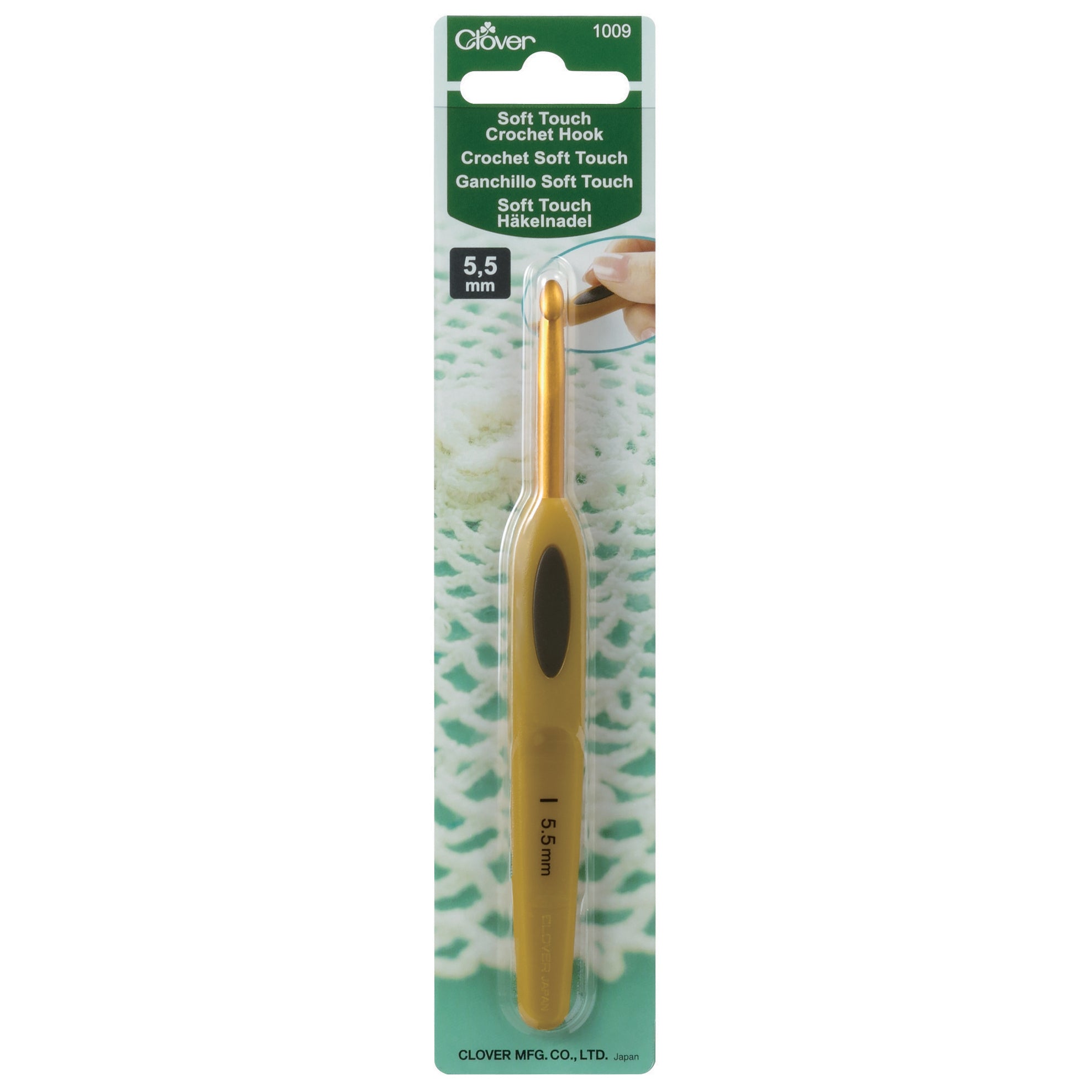 Clover Crochet Hook Soft Touch 5.50mm