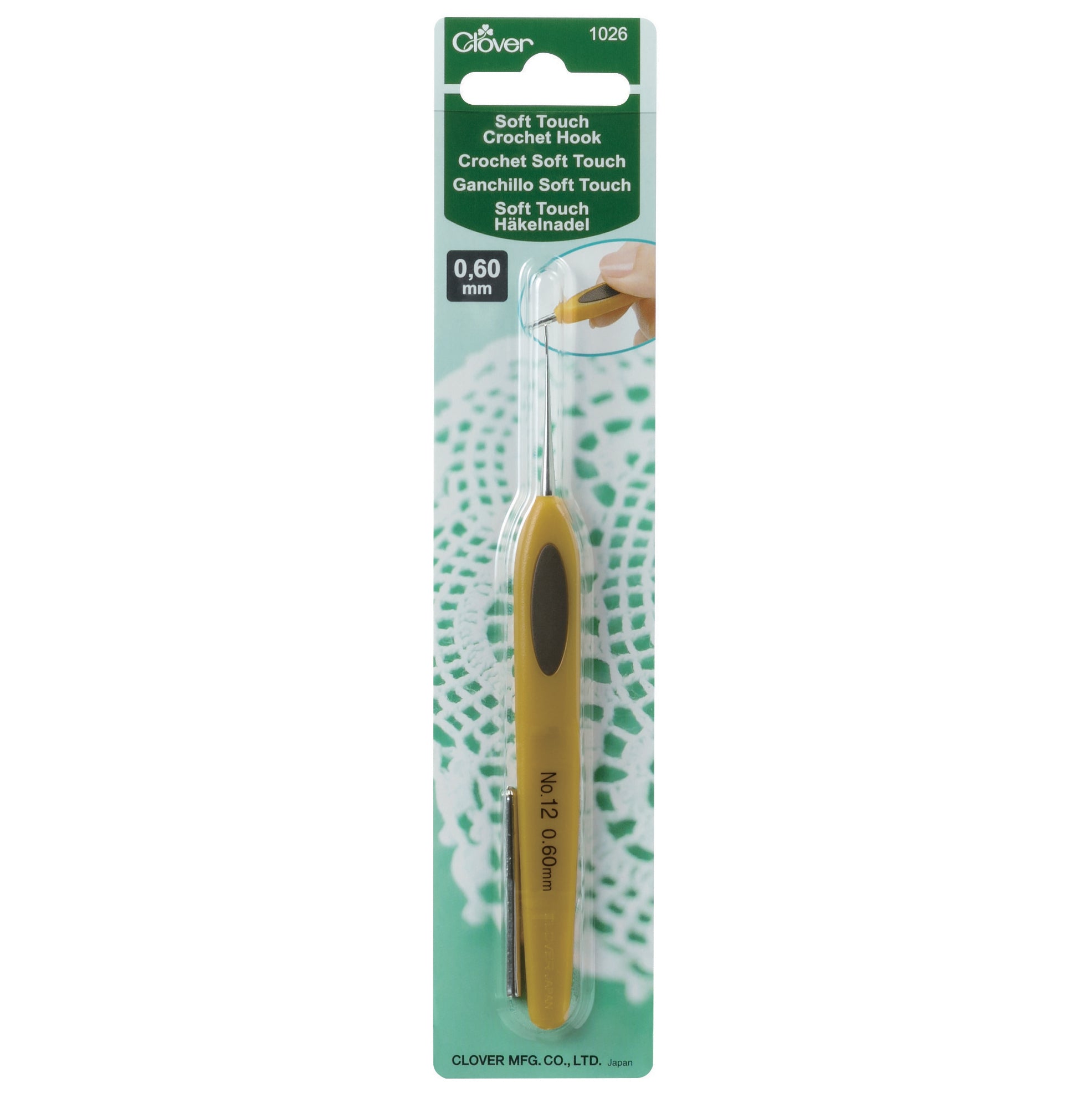 Clover Crochet Hook Soft Touch 0.60mm