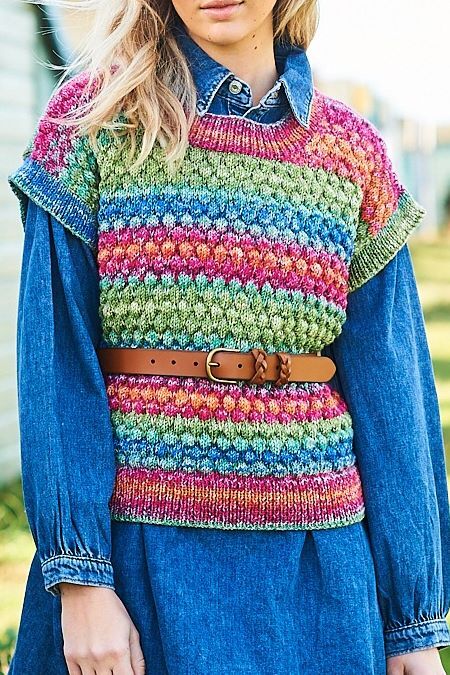 Stylecraft 10002 Batik Swirl Tank Tops Knitting Pattern