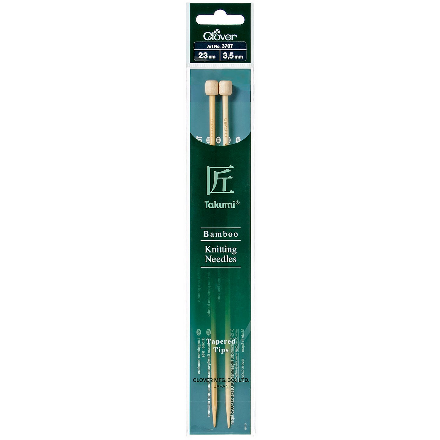 Clover Bamboo 3.50mm 23cm Knitting Needle