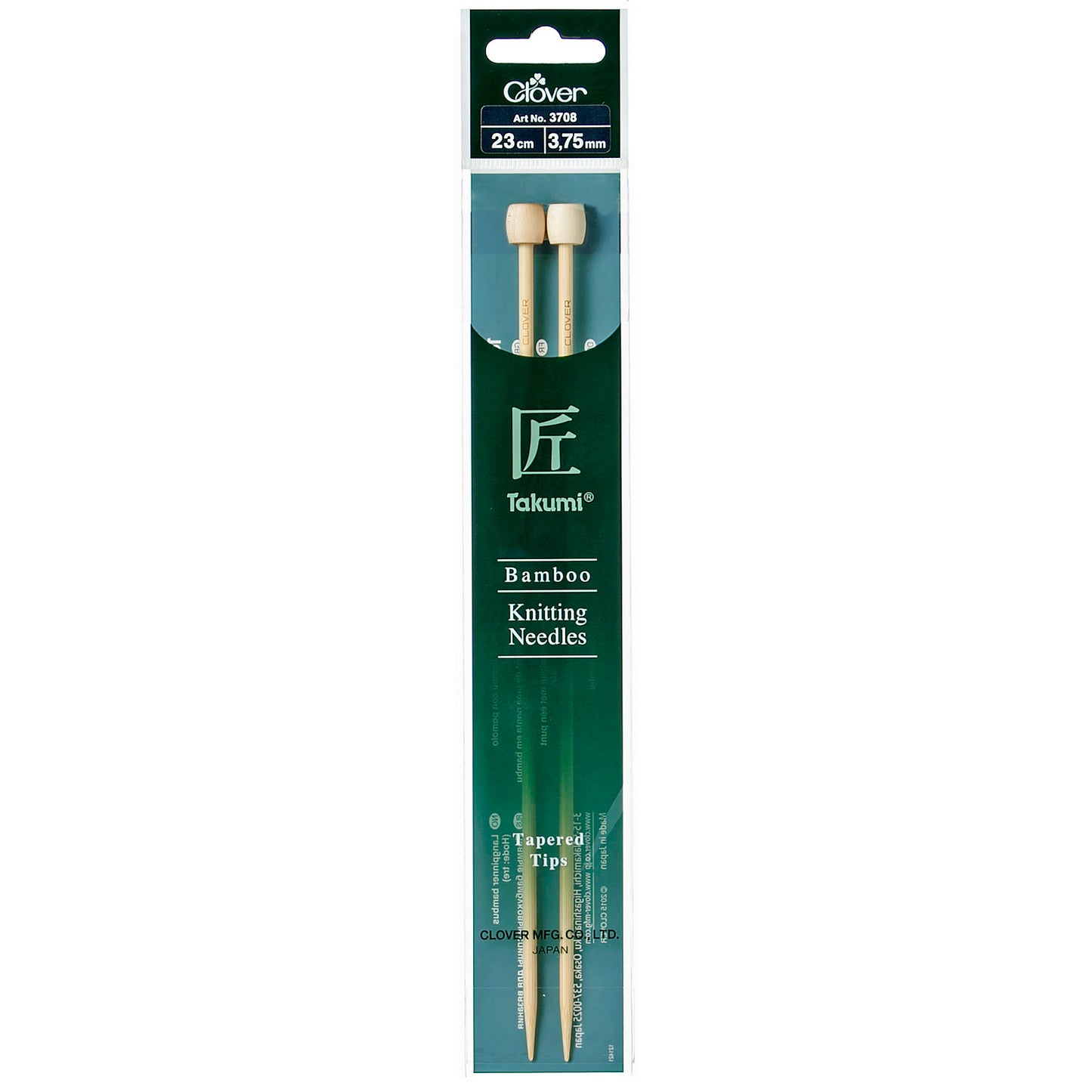 Clover Bamboo 3.75mm 23cm Knitting Needle