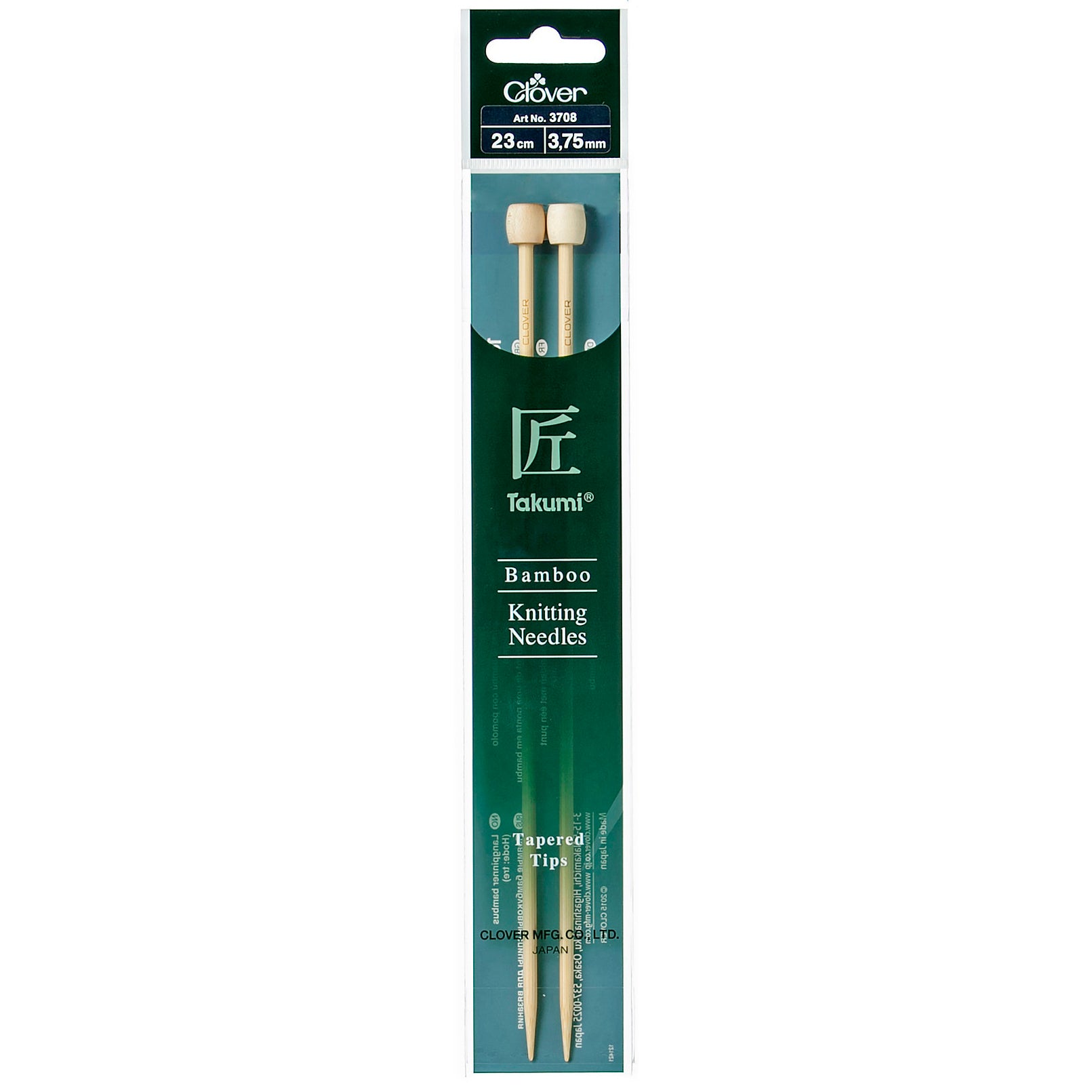 Clover Bamboo 3.75mm 23cm Knitting Needle