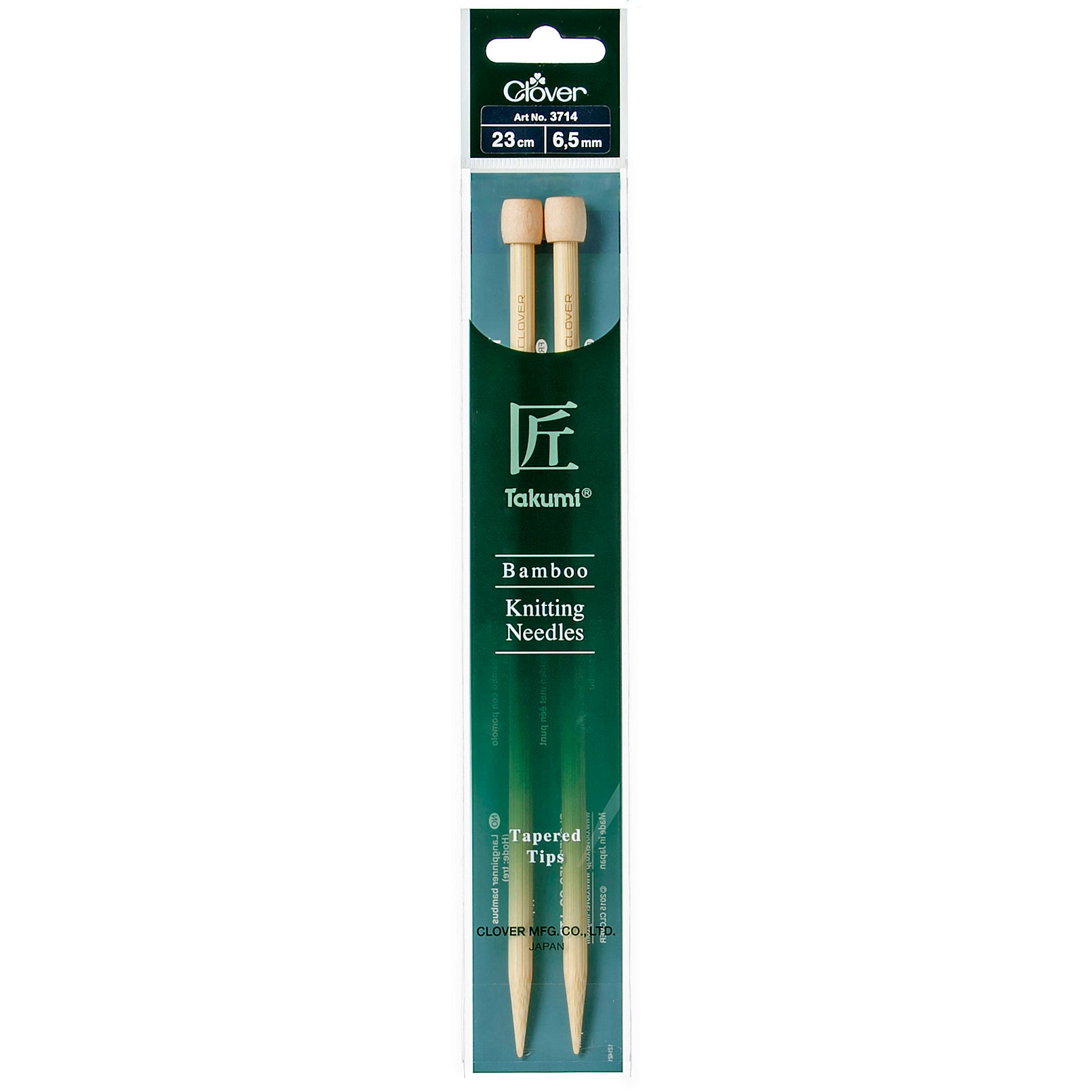 Clover Bamboo 6.50mm 23cm Knitting Needle