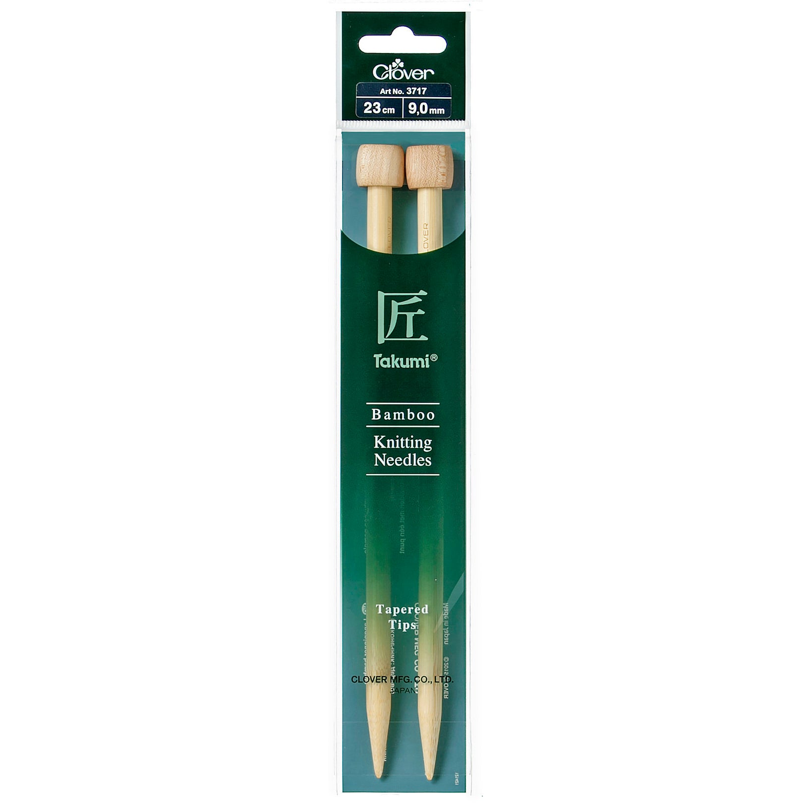 Clover Bamboo 9.00mm 23cm Knitting Needle