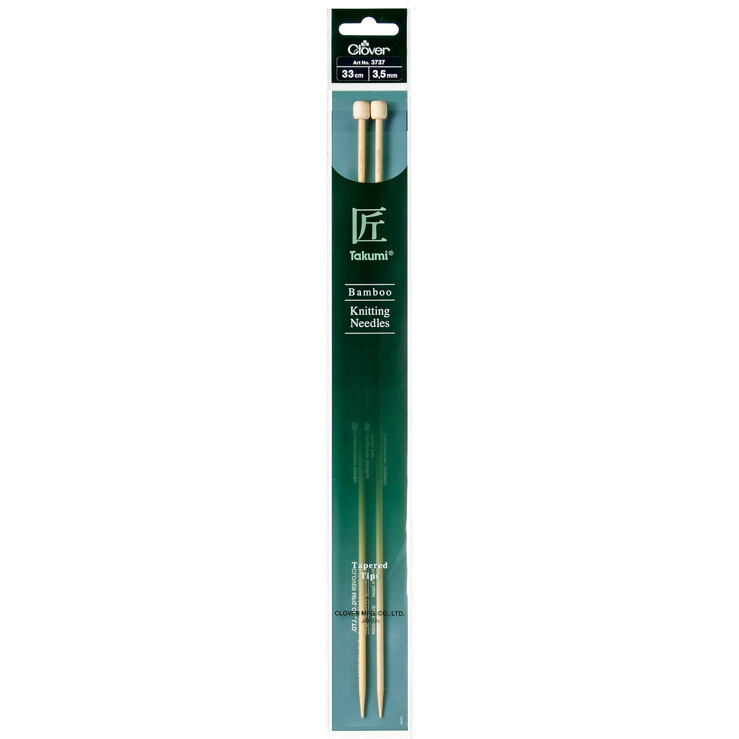 Clover Bamboo 3.50mm 33cm Knitting Needle