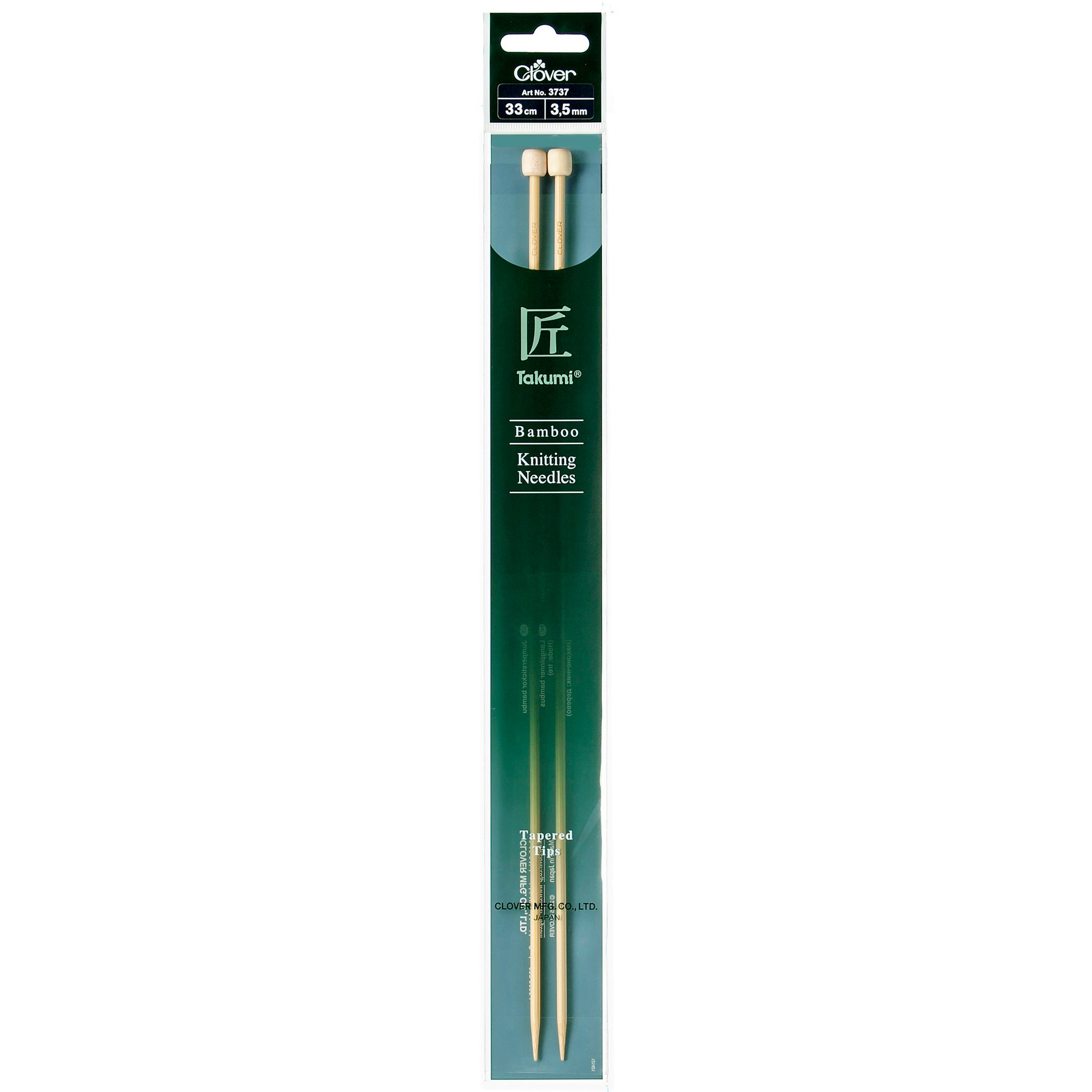 Clover Bamboo 3.50mm 33cm Knitting Needle