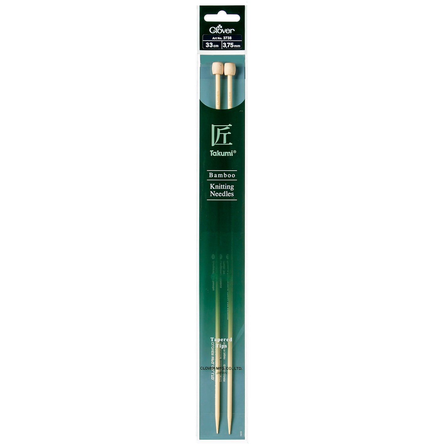 Clover Bamboo 3.75mm 33cm Knitting Needle