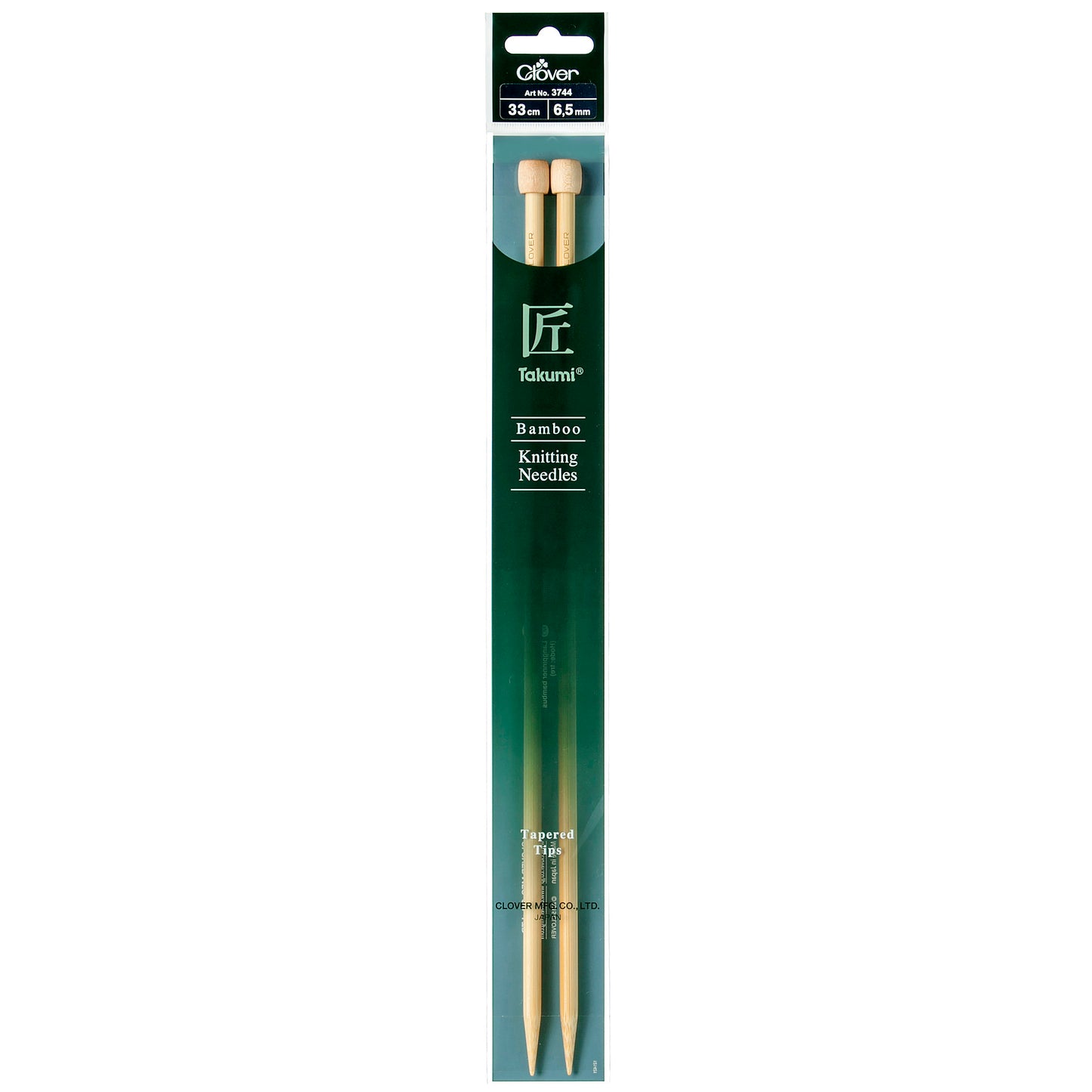 Clover Bamboo 6.50mm 33cm Knitting Needle
