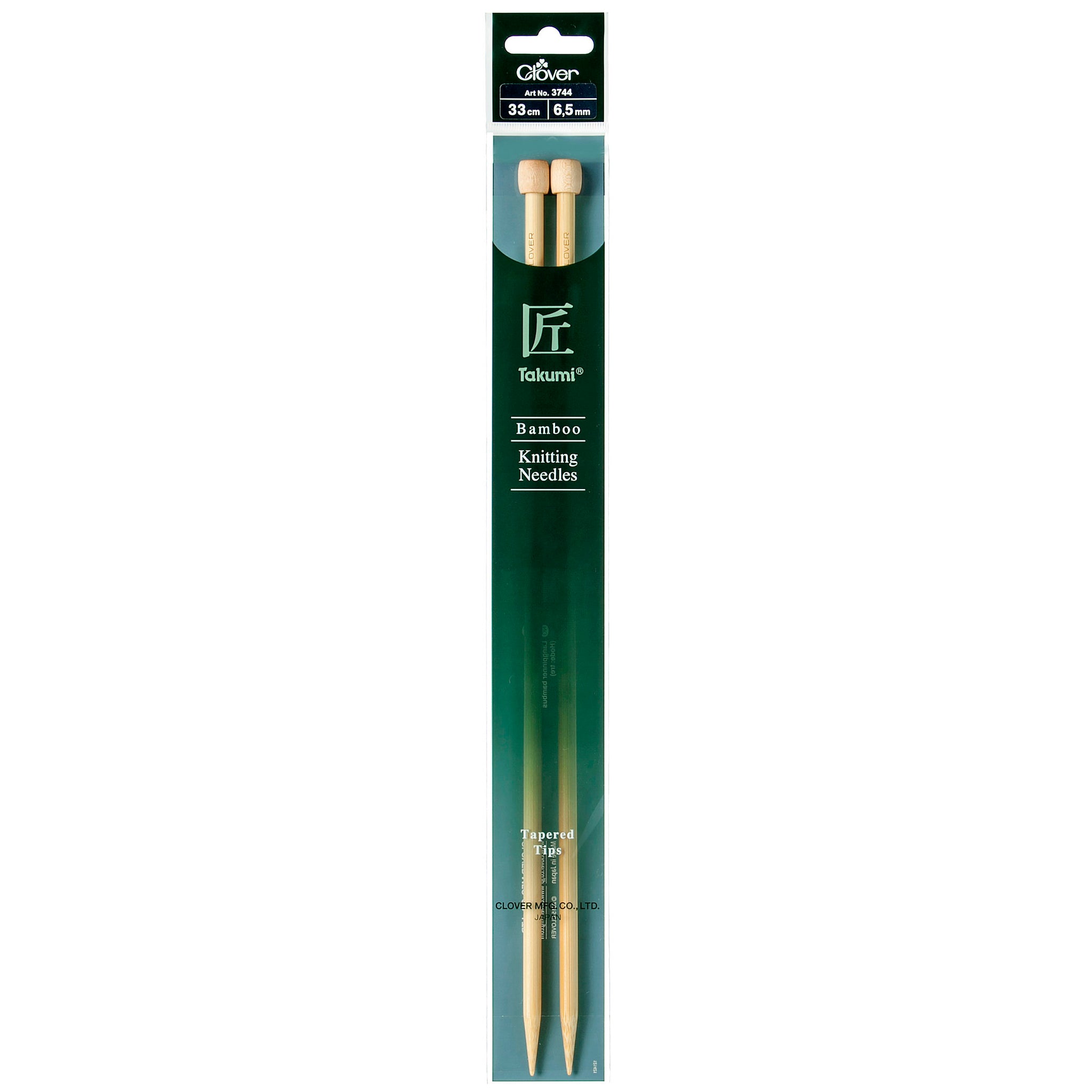 Clover Bamboo 6.50mm 33cm Knitting Needle