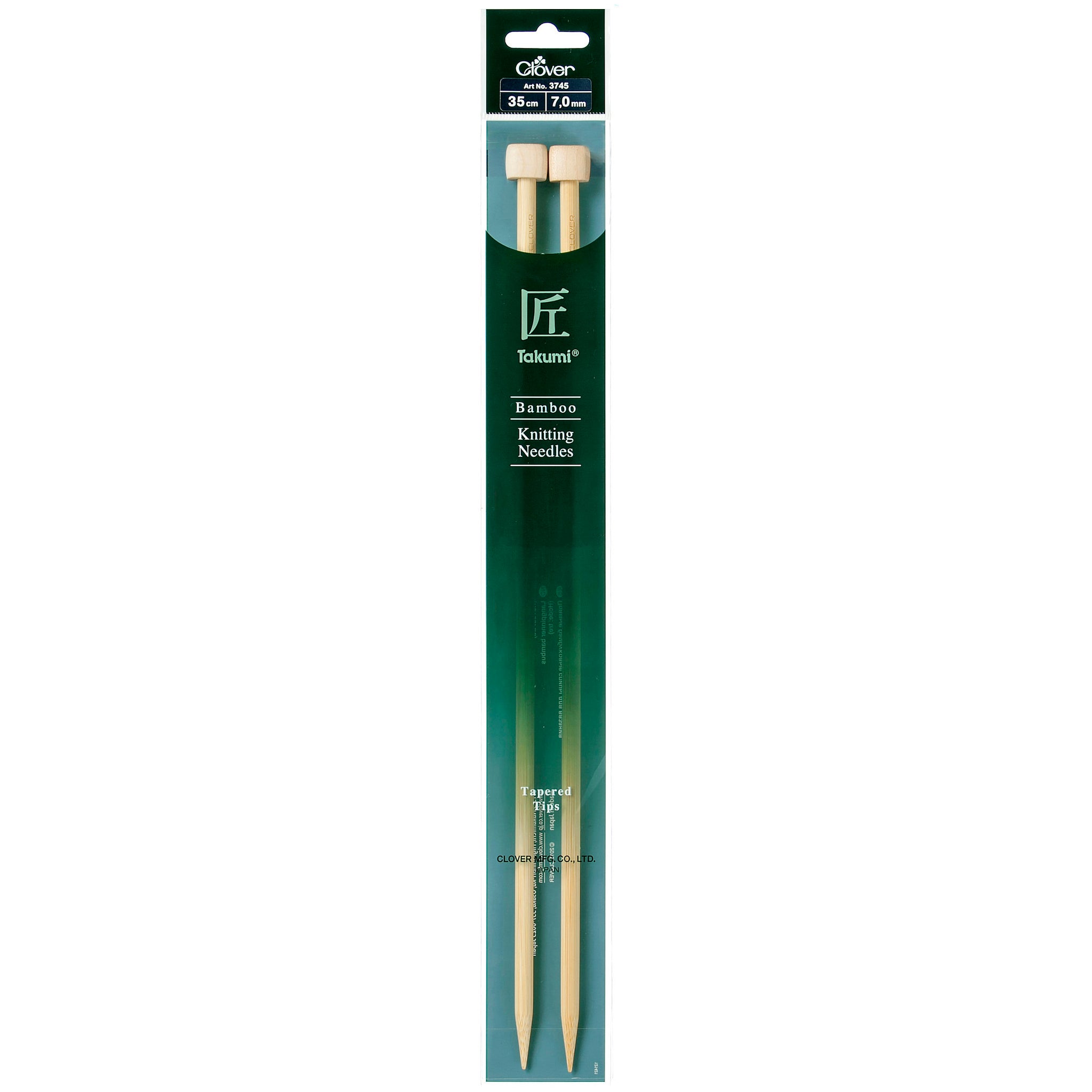 Clover Bamboo 7.00mm 35cm Knitting Needle