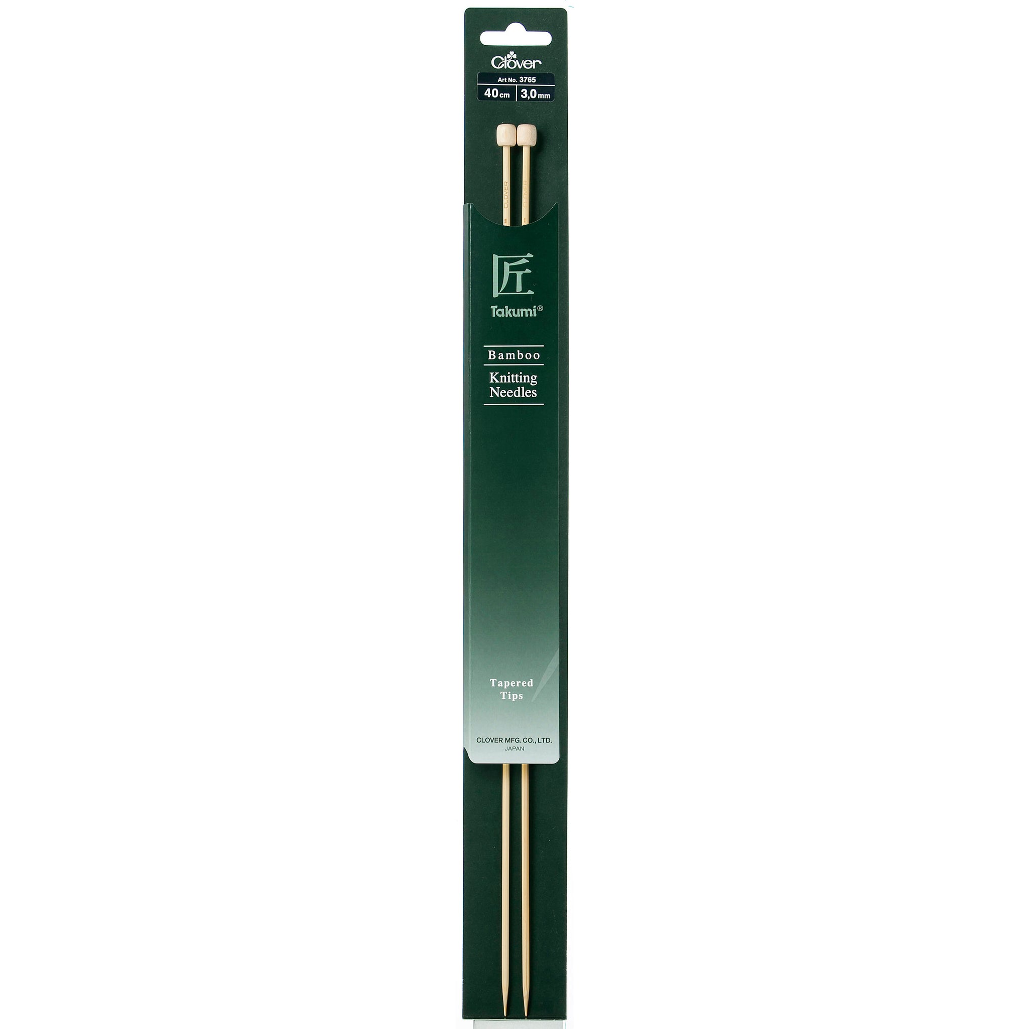 Clover Bamboo 3.00mm 40cm Knitting Needle