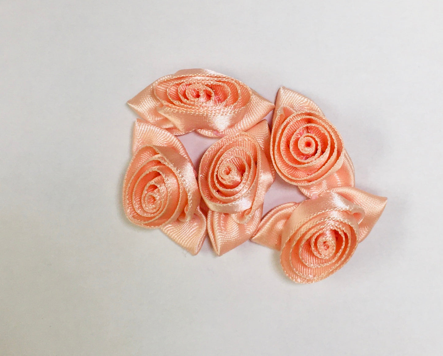 Large Peach Rose with Peach Leaves