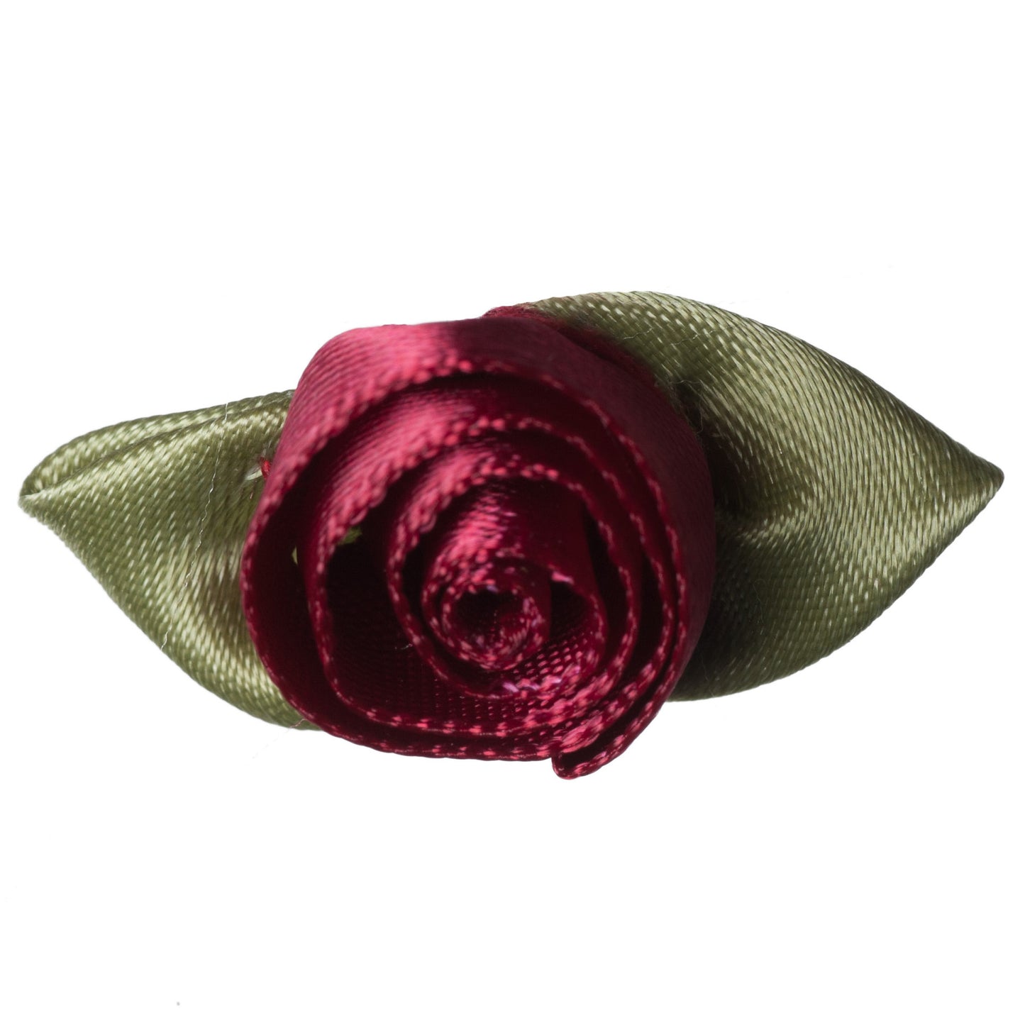 Large Wine Rose with Green Leaves