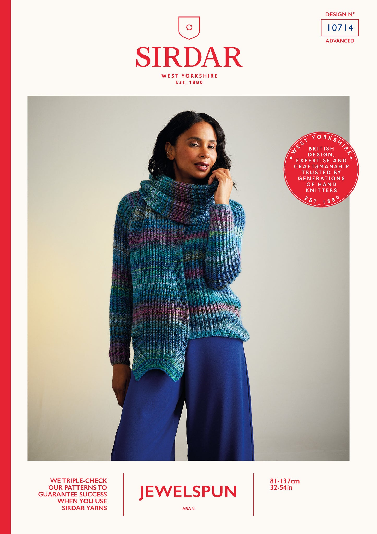 Sirdar 10714 Sweater and Scarf in Jewelspun Booklet