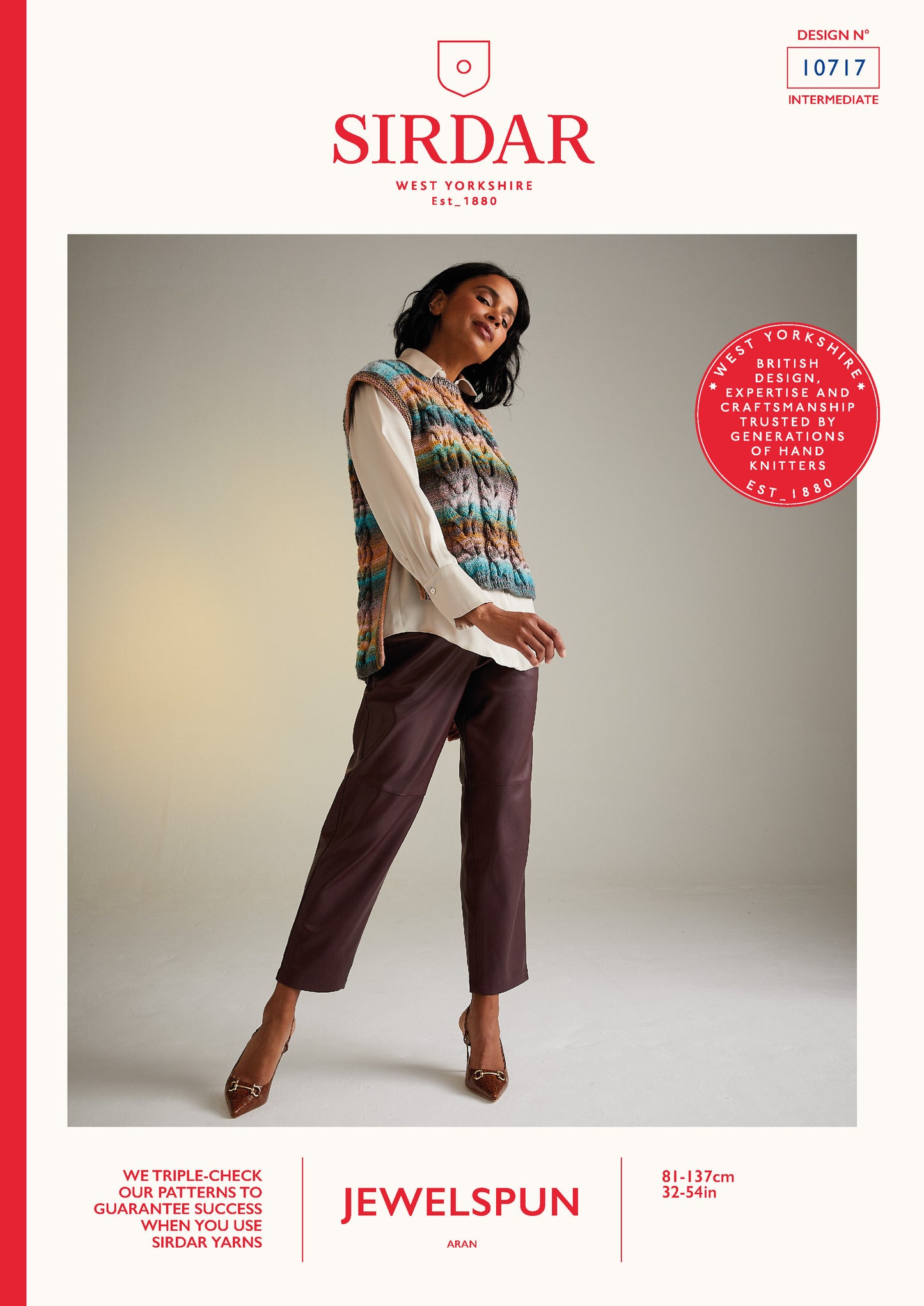 Sirdar 10717 Tunic in Jewelspun Booklet