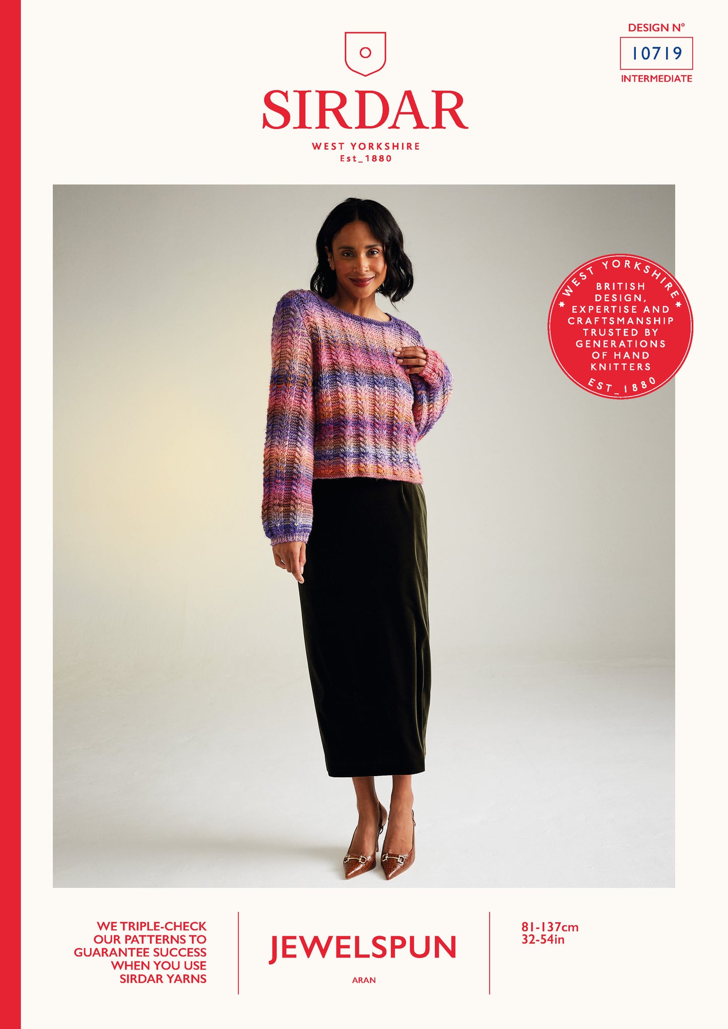 Sirdar 10719 Sweater in Jewelspun Booklet