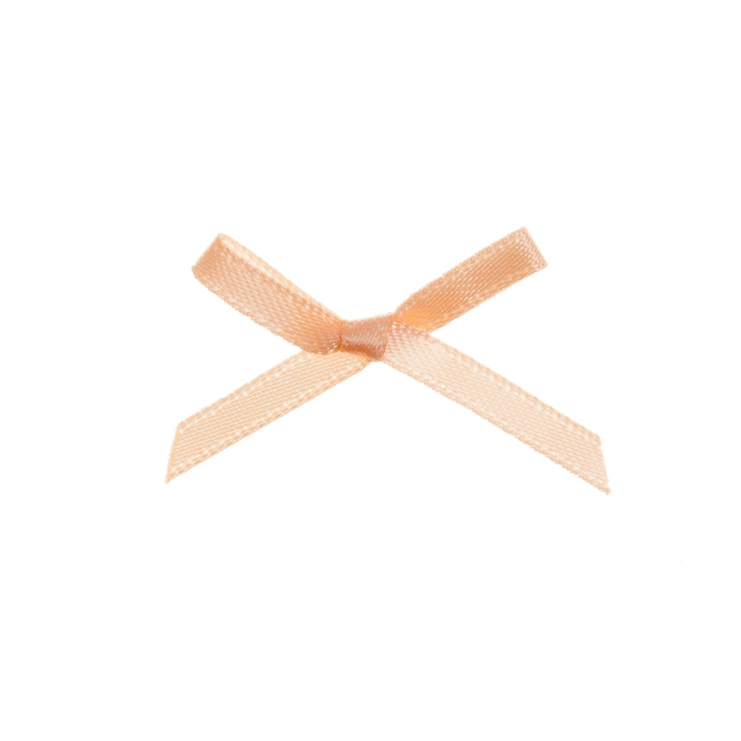 Ribbon Bow 3mm Light Peach