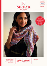 Sirdar 10722 Shawl in Jewelspun Booklet