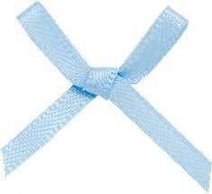 Ribbon Bow 3mm Light Blue
