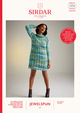 Sirdar 10726 Sweater Dress in Jewelspun Booklet