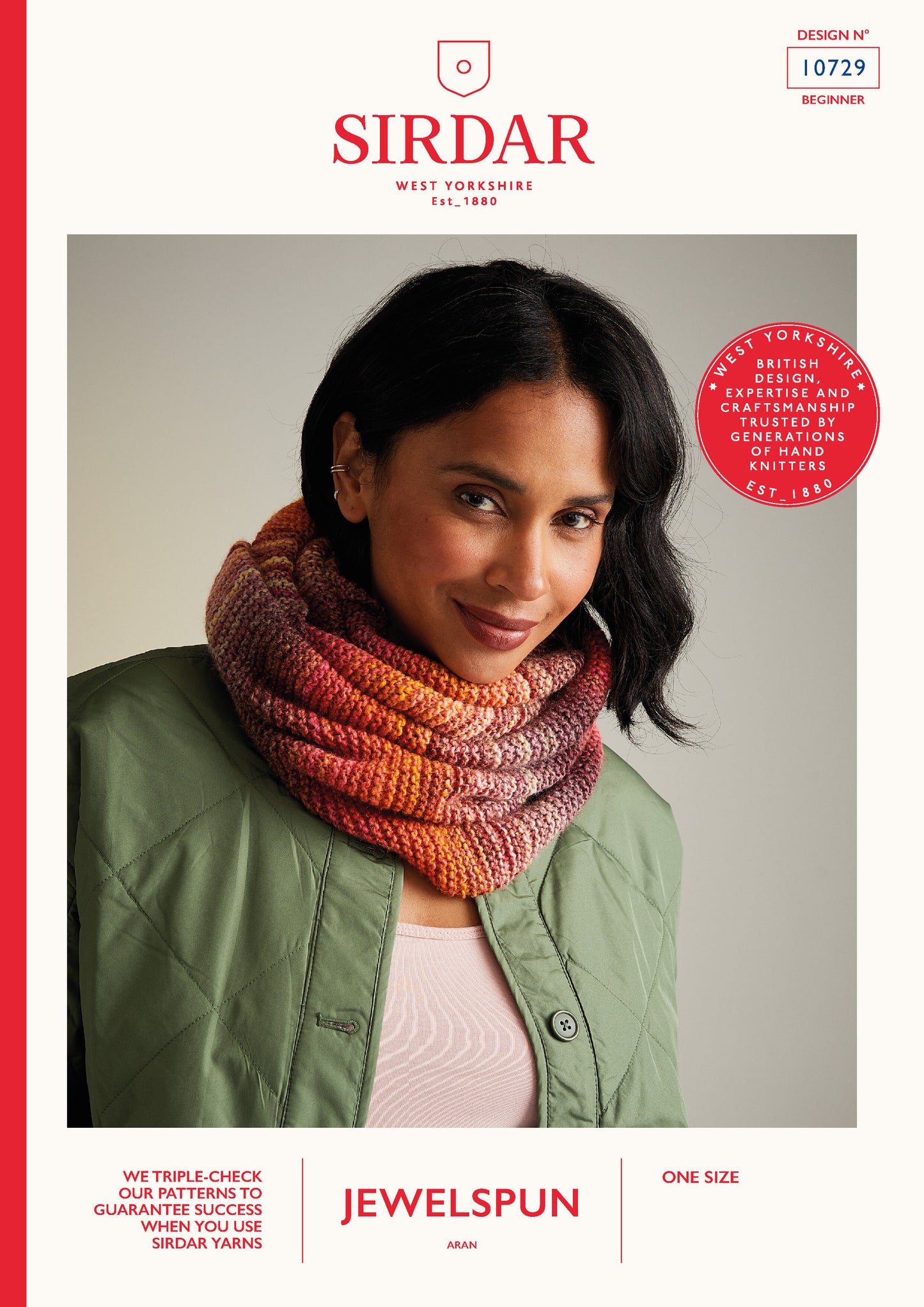 Sirdar 10729 Cowl in Jewelspun Booklet