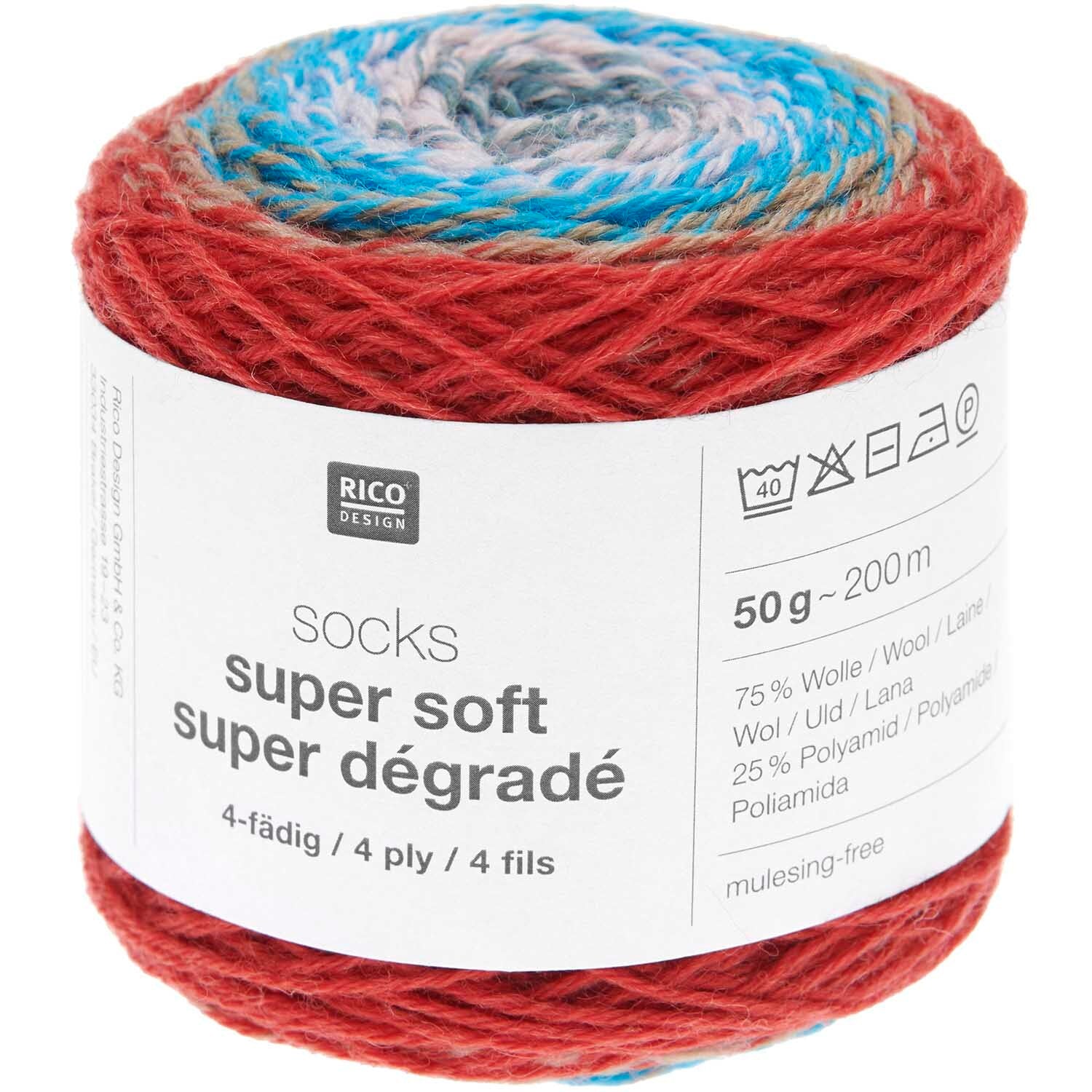 Rico Socks Super Soft 003 Modern Super Degrade 4ply