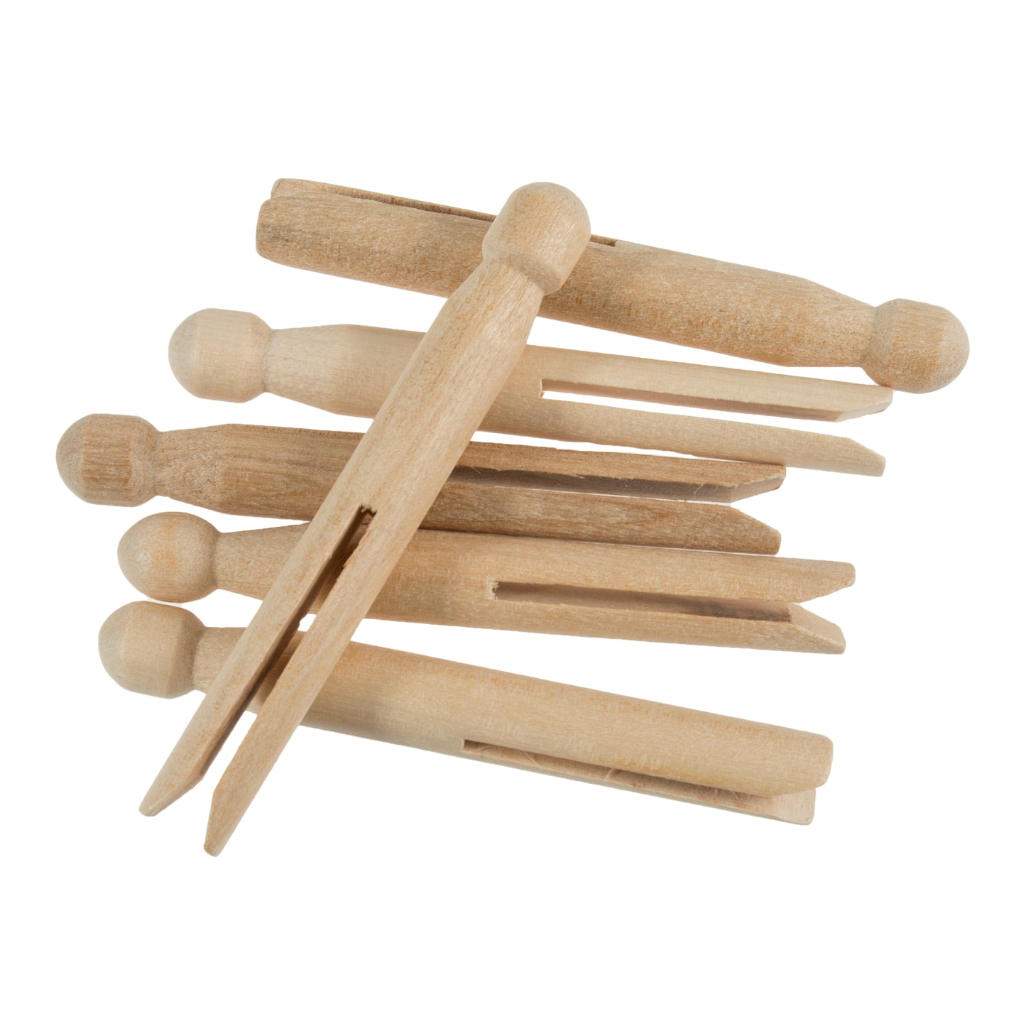 Wooden Dolly Pegs 6 Pack