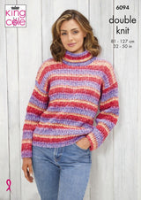 King Cole 6094 Sweater and Jacket in Bramble DK Leaflet