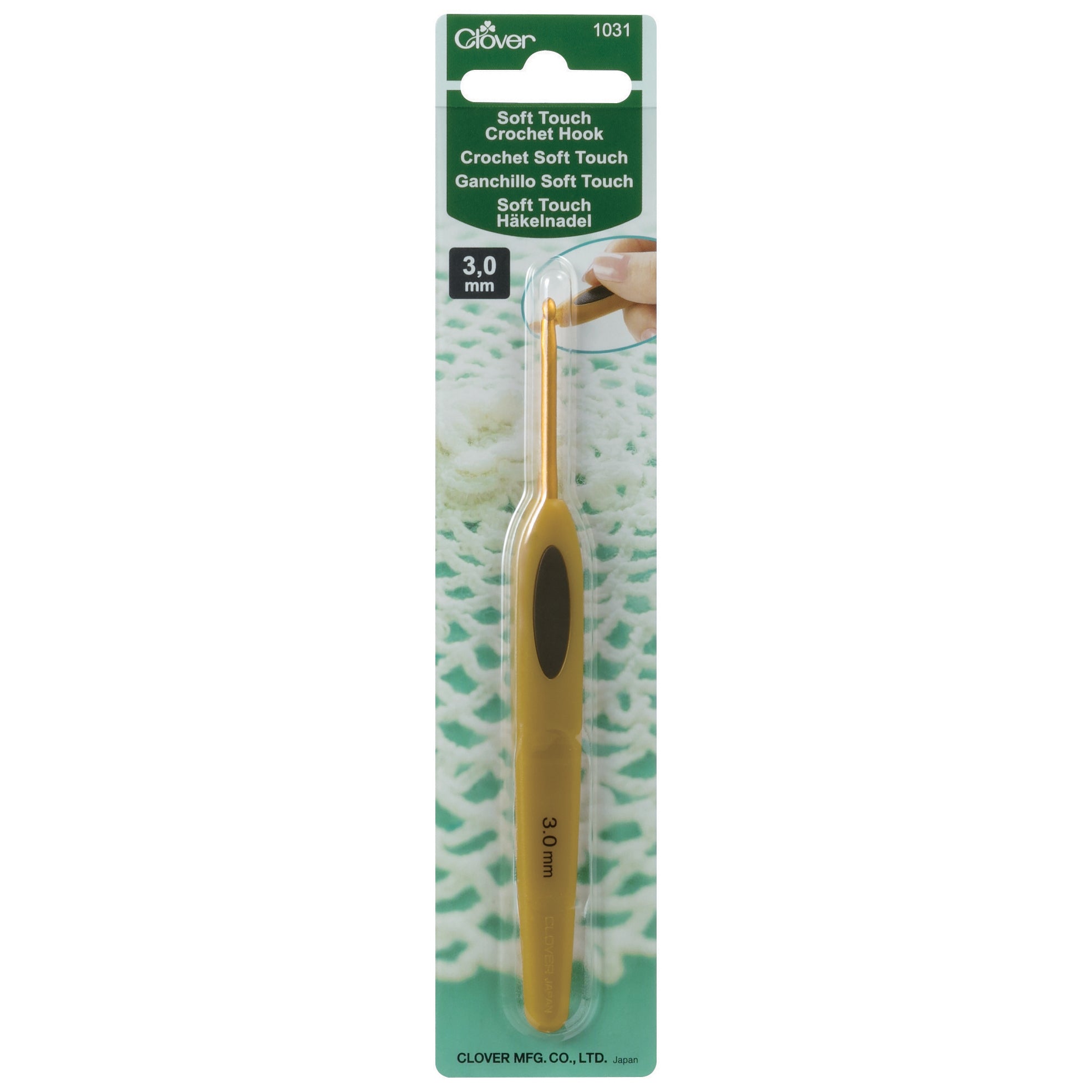 Clover Crochet Hook Soft Touch 3.00mm