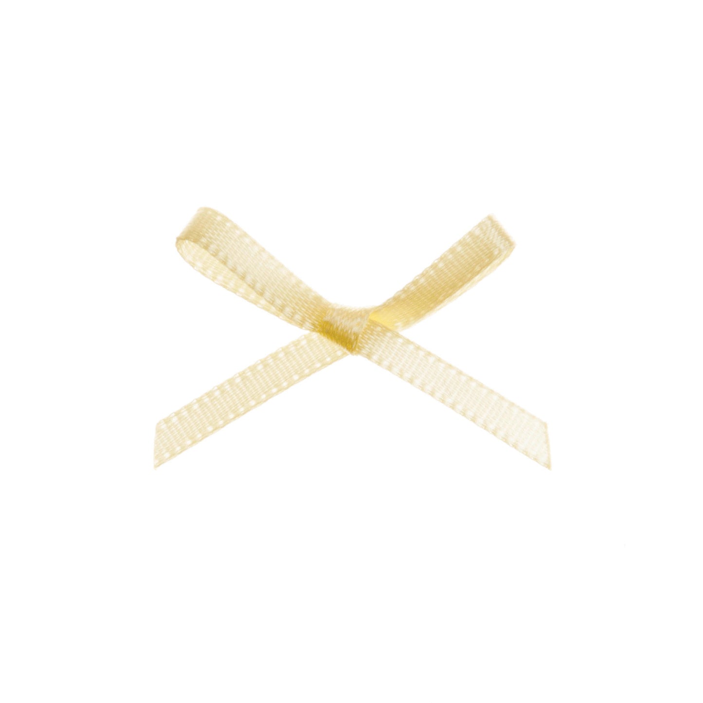 Ribbon Bow 3mm Cream